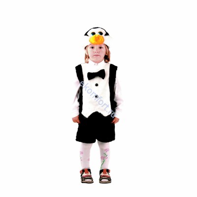 Костюм Пингвин мех Комплектность: маска, безрукавка, шорты.